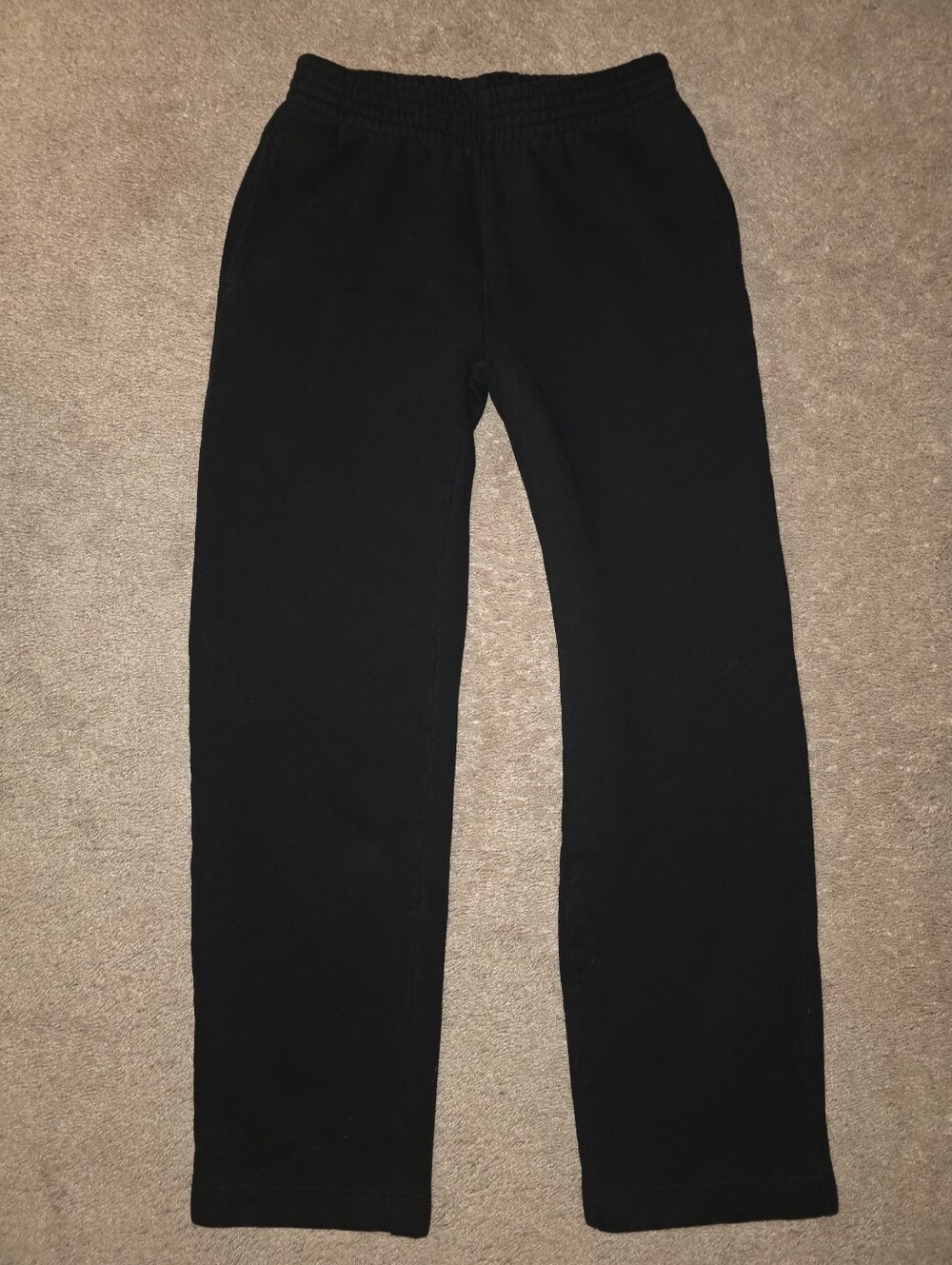 Aritzia TNA Cozy Fleece Black Boyfriend Straight Leg XS